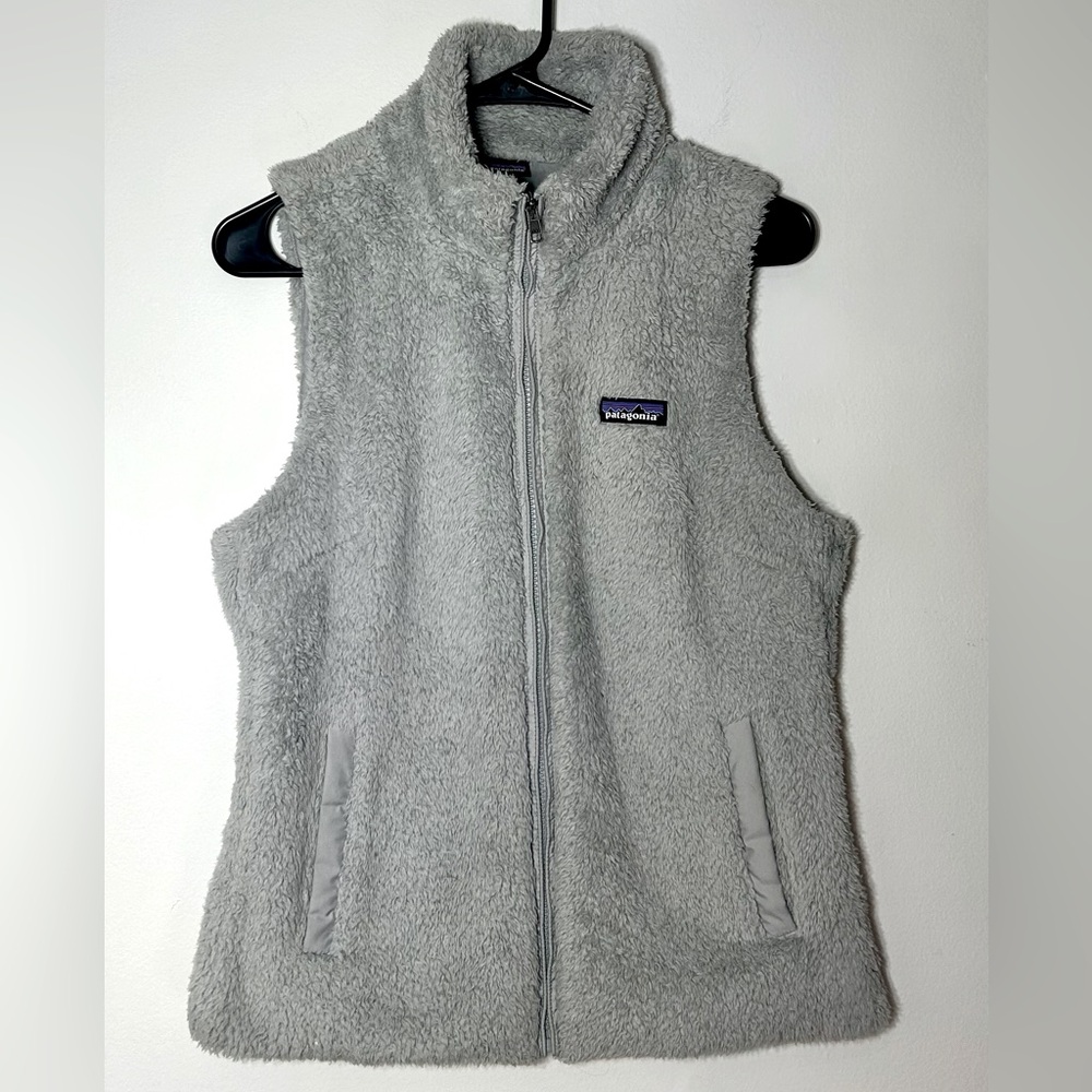 Patagonia vest Los Gatos Full Zip Fleece vest  Beige Gray Womens Medium